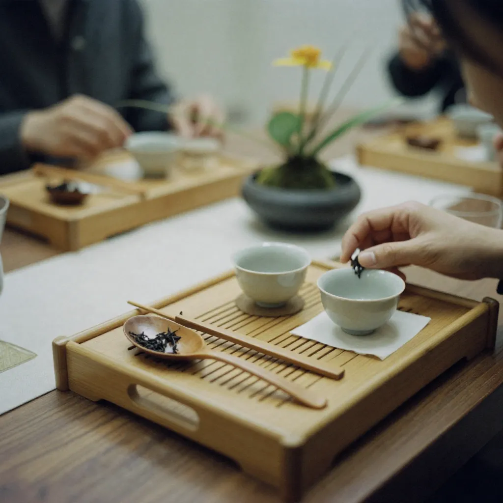 Intimate tea tasting event